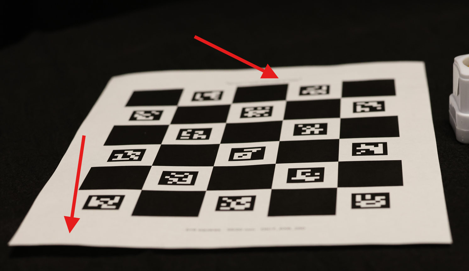 Object and board on an uneven surface